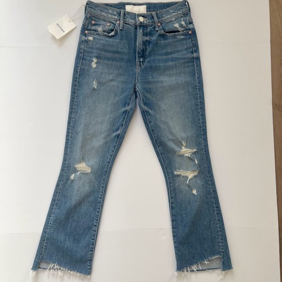 NWT MOTHER Insider Step Crop Fray Jeans Size 25 - Picture 3 of 7